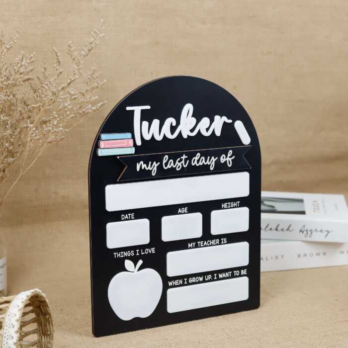 Personalized Back to School Photo Props | Custom Back to School Photo Props for First Day Memories - Image 6