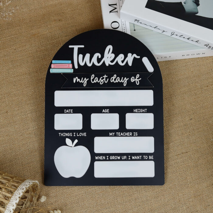 Personalized Back to School Photo Props | Custom Back to School Photo Props for First Day Memories - Image 7