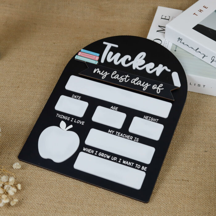 Personalized Back to School Photo Props | Custom Back to School Photo Props for First Day Memories - Image 8