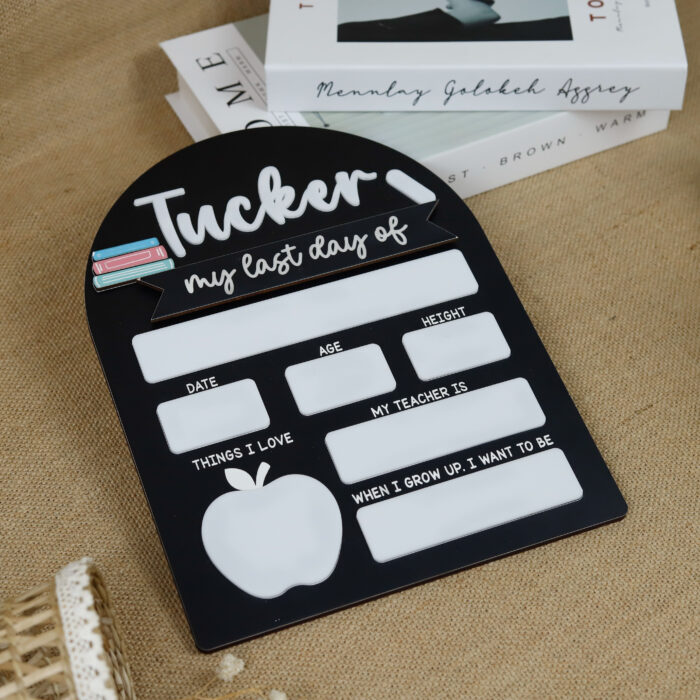 Personalized Back to School Photo Props | Custom Back to School Photo Props for First Day Memories - Image 9