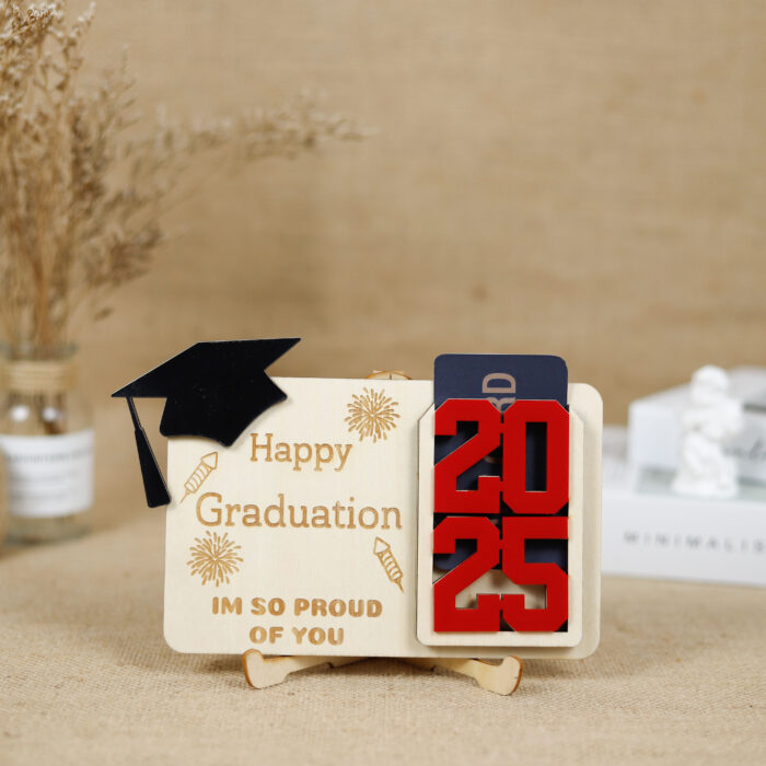 Custom Graduation Gift Holder - Grad Gift | Engraved Graduation Card Holder for Grads - Image 3