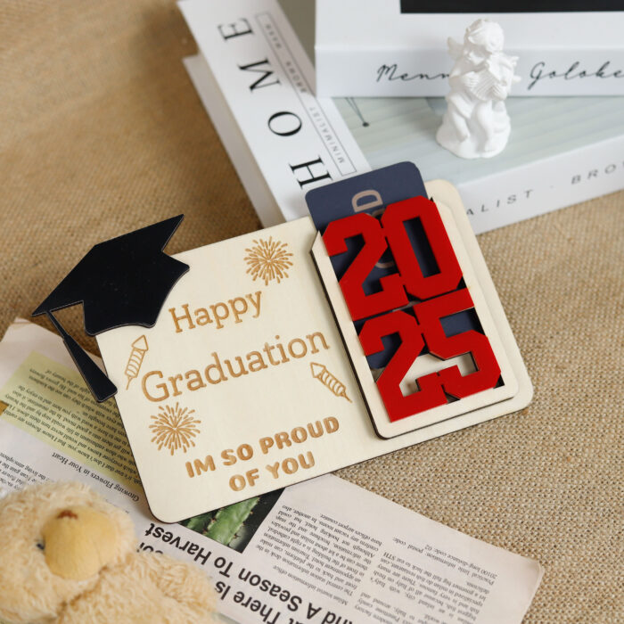 Custom Graduation Gift Holder - Grad Gift | Engraved Graduation Card Holder for Grads - Image 8