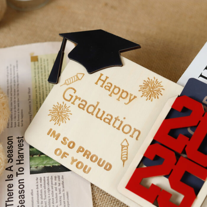 Custom Graduation Gift Holder - Grad Gift | Engraved Graduation Card Holder for Grads - Image 9