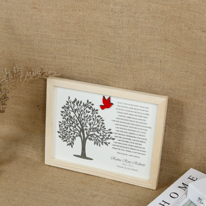Custom Memorial Tree Sign - Sympathy Gift | Personalized Remembrance Tree – A Gentle Tribute That Lasts - Image 6