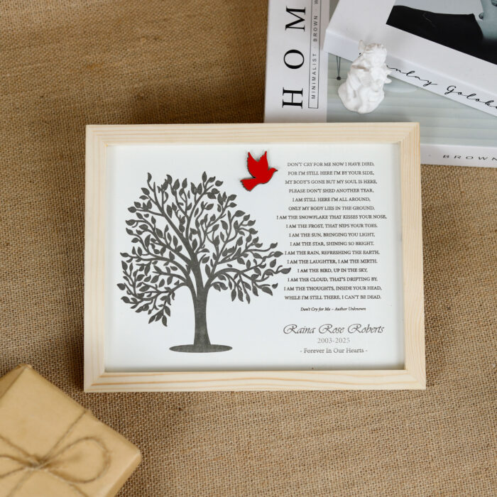 Custom Memorial Tree Sign - Sympathy Gift | Personalized Remembrance Tree – A Gentle Tribute That Lasts - Image 7