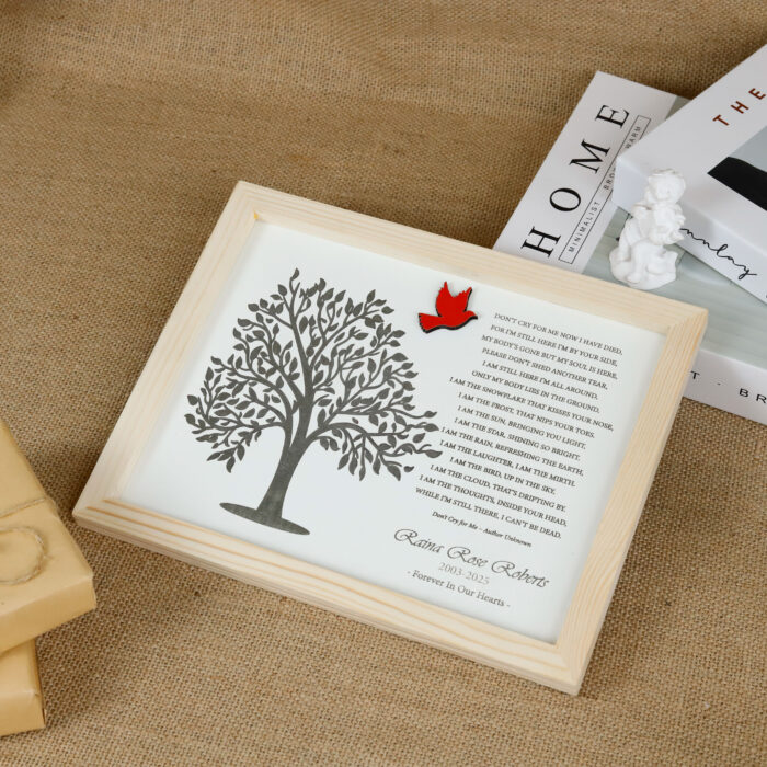 Custom Memorial Tree Sign - Sympathy Gift | Personalized Remembrance Tree – A Gentle Tribute That Lasts - Image 8