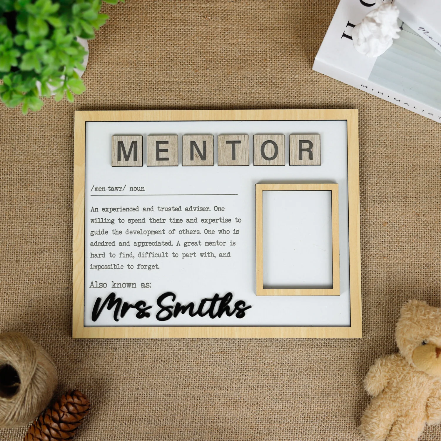 Personalized Mentor Photo Frame - Appreciation Gift | - Image 4