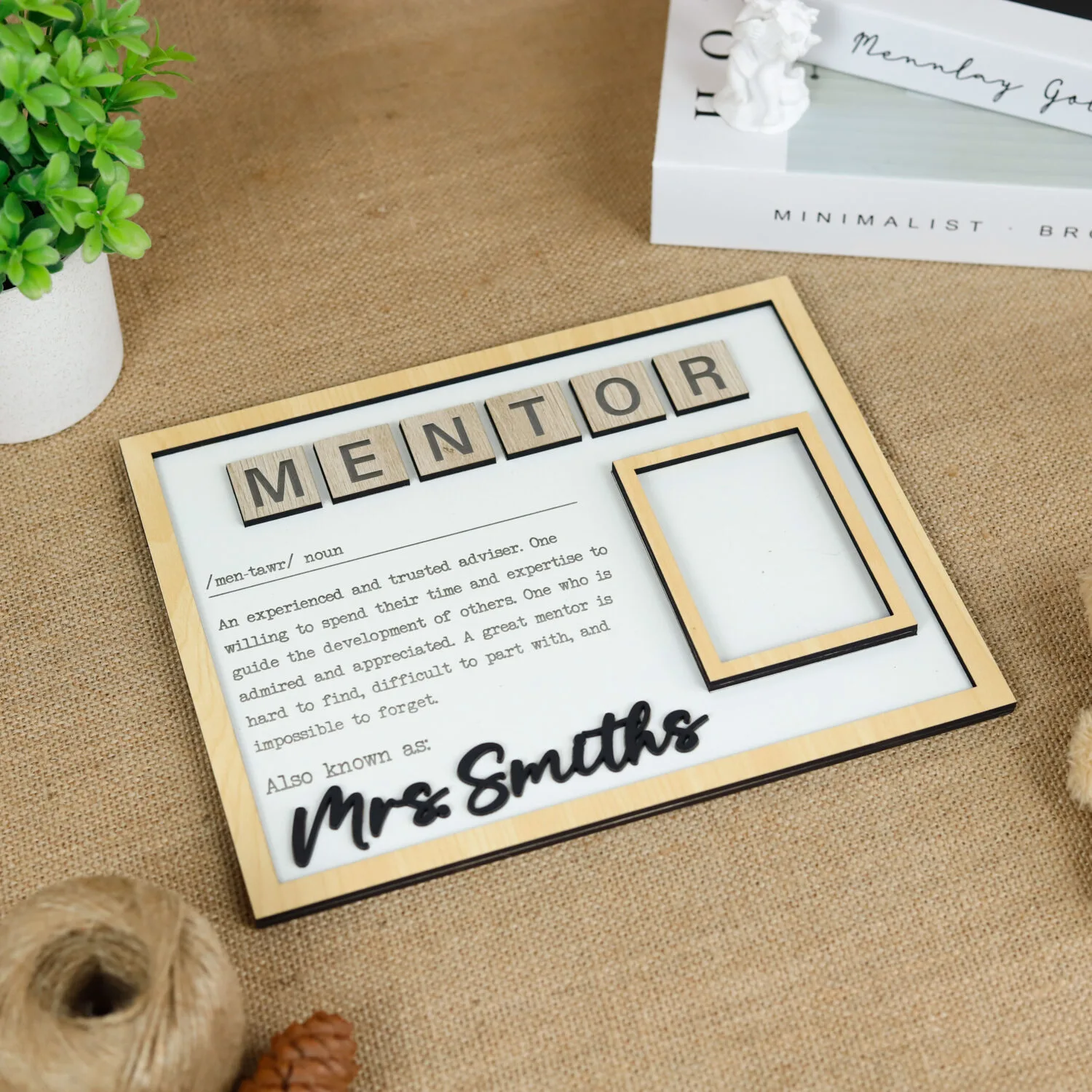 Personalized Mentor Photo Frame - Appreciation Gift | - Image 6