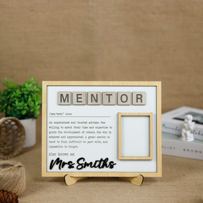 Personalized Mentor Photo Frame - Appreciation Gift |