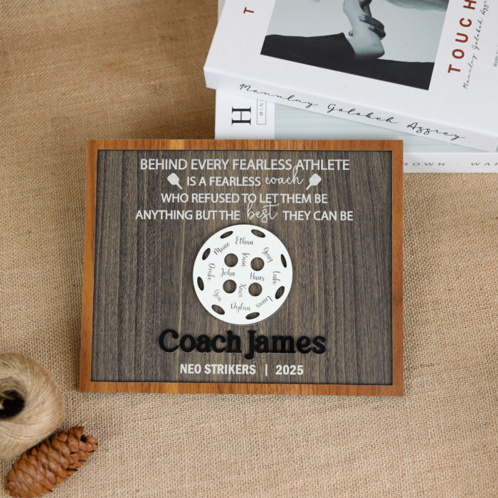 Custom Pickleball Coach Gift | Personalized Pickleball Coach Plaque | Engraved Pickleball Coach Sign - Image 5