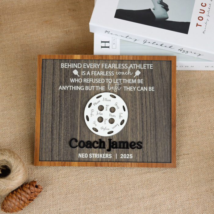 Custom Pickleball Coach Gift | Personalized Pickleball Coach Plaque | Engraved Pickleball Coach Sign - Image 6