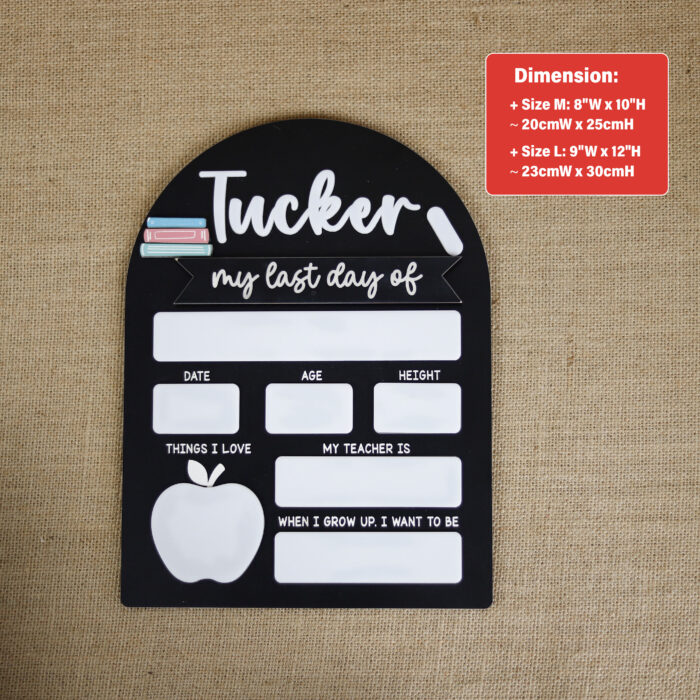 Personalized Back to School Photo Props | Custom Back to School Photo Props for First Day Memories - Image 2