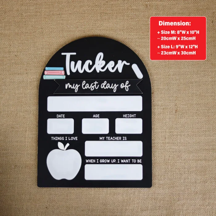 Personalized School Sign Props – Custom Back to School Photo Set| Back to School Sign Props – Personalized Photo Props for First Day Memories - Image 2