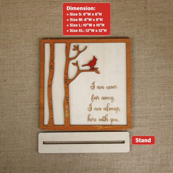 Personalized Memorial Sign - Remembrance Gift | Custom Remembrance Gift with Engraved Message - Image 2