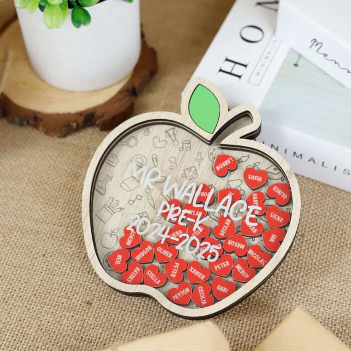 Teacher Apple Magnet 2025 | Personalized Teacher Magnet | End of Year Teacher Gift 2025 - Image 4