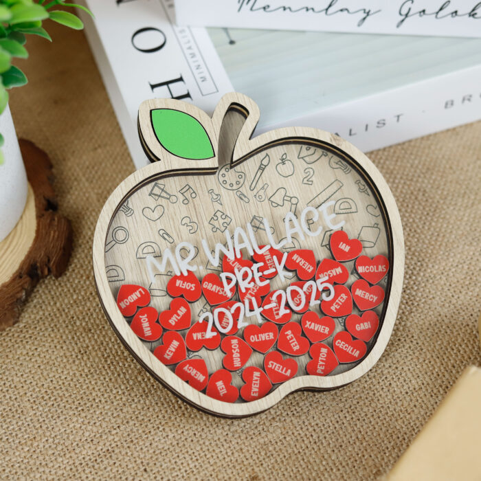 Teacher Apple Magnet 2025 | Personalized Teacher Magnet | End of Year Teacher Gift 2025 - Image 5