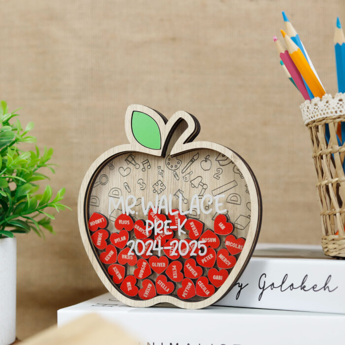 Teacher Apple Magnet 2025 | Personalized Teacher Magnet | End of Year Teacher Gift 2025 - Image 7