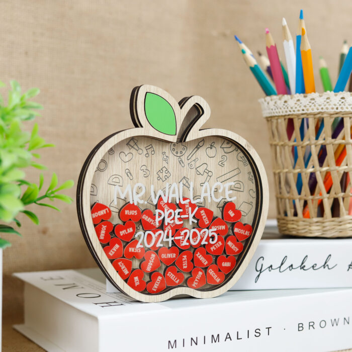 Teacher Apple Magnet 2025 | Personalized Teacher Magnet | End of Year Teacher Gift 2025 - Image 8
