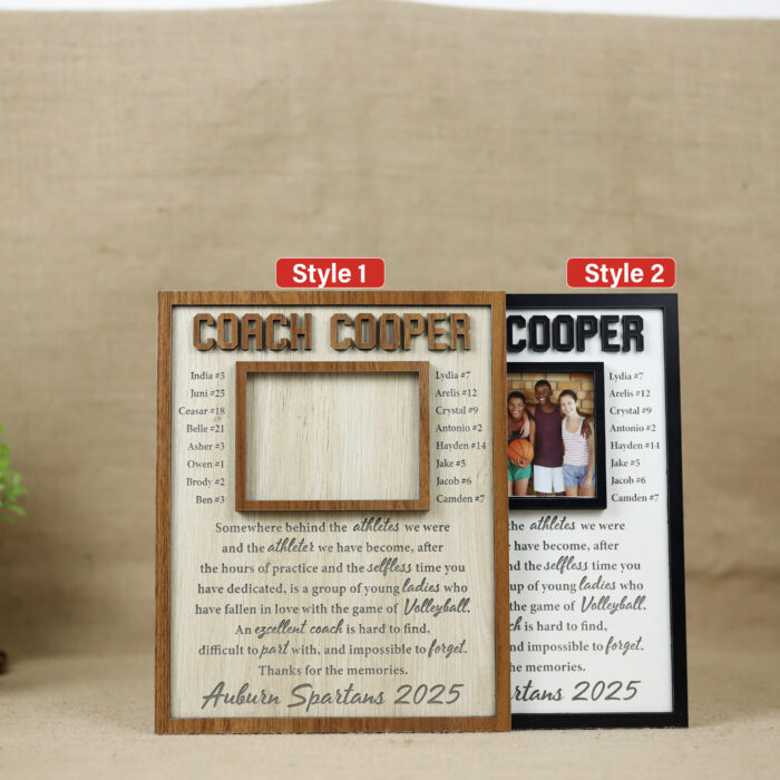 Personalized Wood Sign Keepsake | Custom Coach Wood Plaque | Personalized Volleyball Coach Sign - Image 3