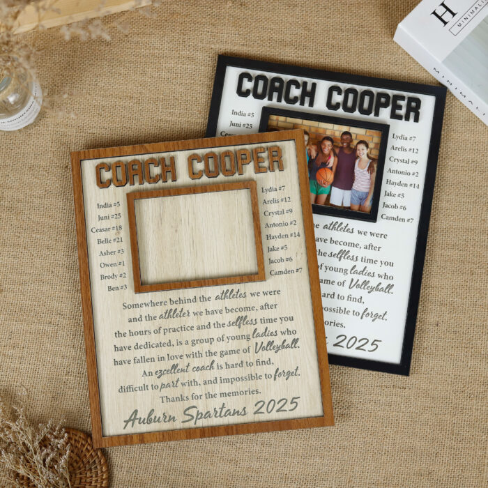 Personalized Wood Sign Keepsake | Custom Coach Wood Plaque | Personalized Volleyball Coach Sign - Image 5