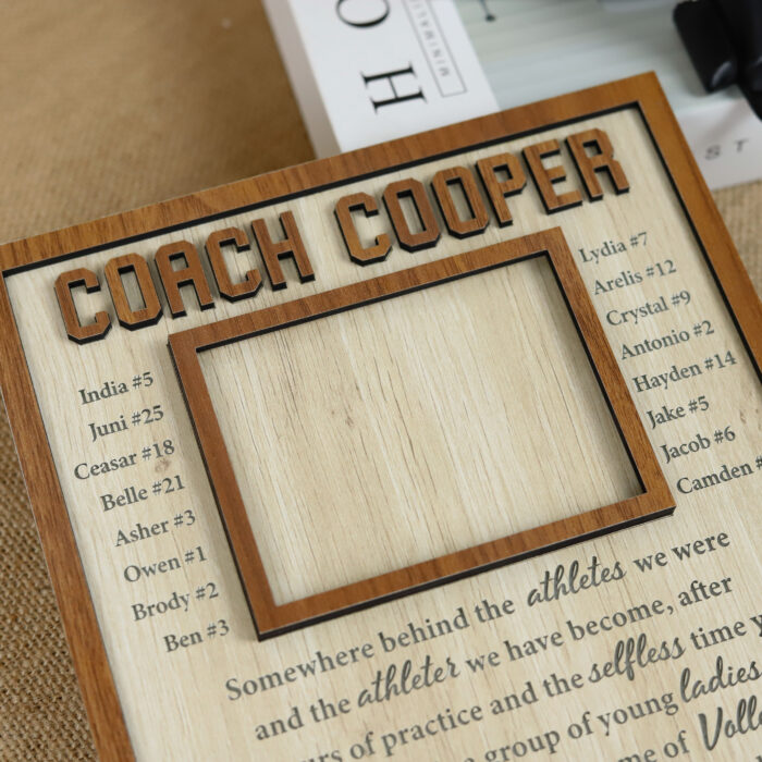 Personalized Wood Sign Keepsake | Custom Coach Wood Plaque | Personalized Volleyball Coach Sign - Image 10