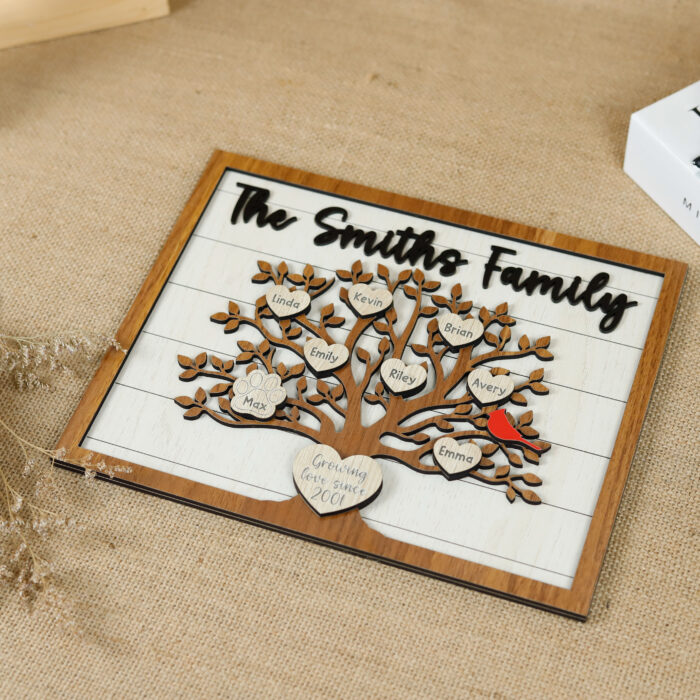 Custom Family Tree Sign - Family Gift | Personalized Family Tree Sign for Home - Image 6