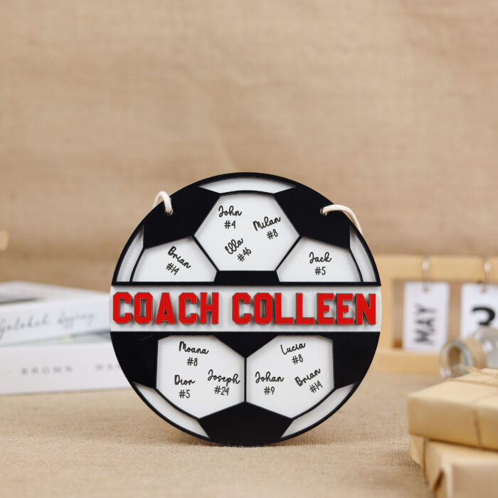 Personalized Soccer Coach Plaque - Custom Team Appreciation Gift | Custom Soccer Coach Plaque for Appreciation - Image 4