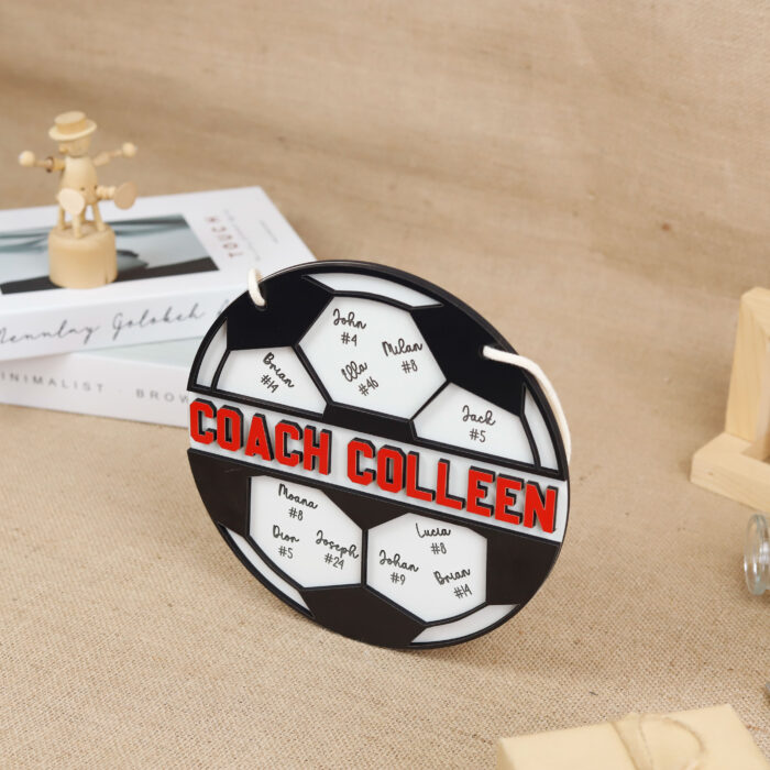 Personalized Soccer Coach Plaque - Custom Team Appreciation Gift | Custom Soccer Coach Plaque for Appreciation - Image 5