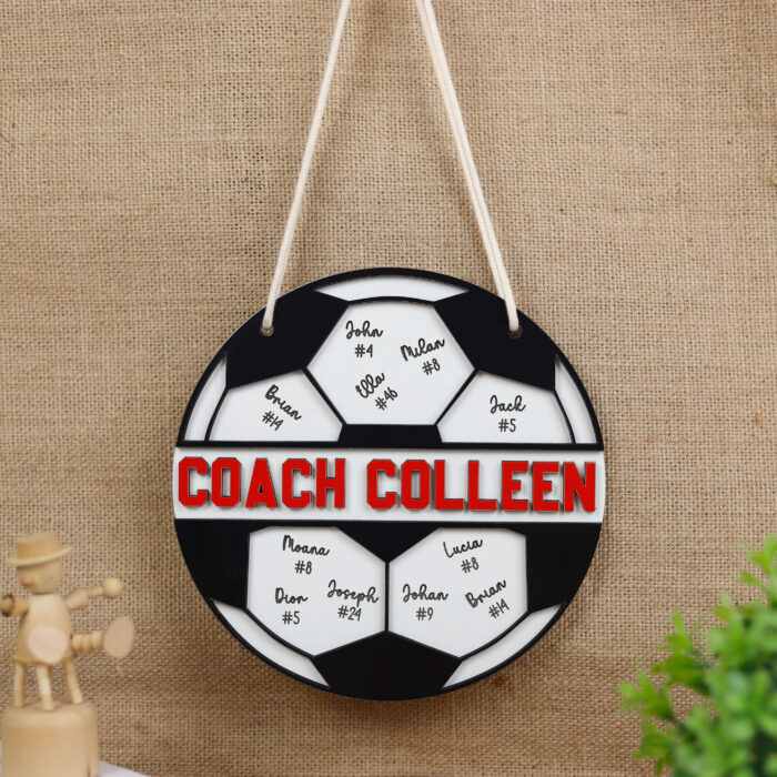Personalized Soccer Coach Plaque - Custom Team Appreciation Gift | Custom Soccer Coach Plaque for Appreciation