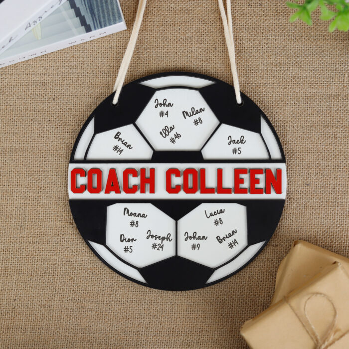 Personalized Soccer Coach Plaque - Custom Team Appreciation Gift | Custom Soccer Coach Plaque for Appreciation - Image 8