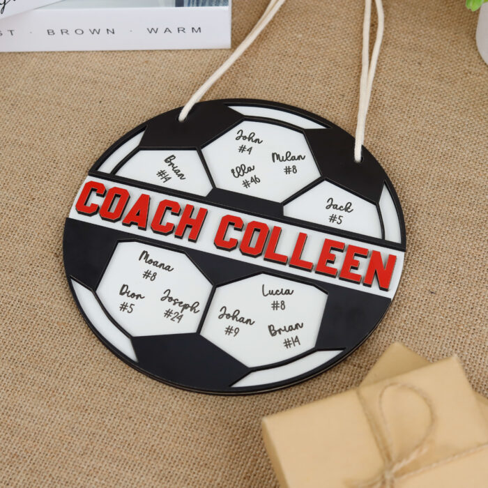 Personalized Soccer Coach Plaque - Custom Team Appreciation Gift | Custom Soccer Coach Plaque for Appreciation - Image 9