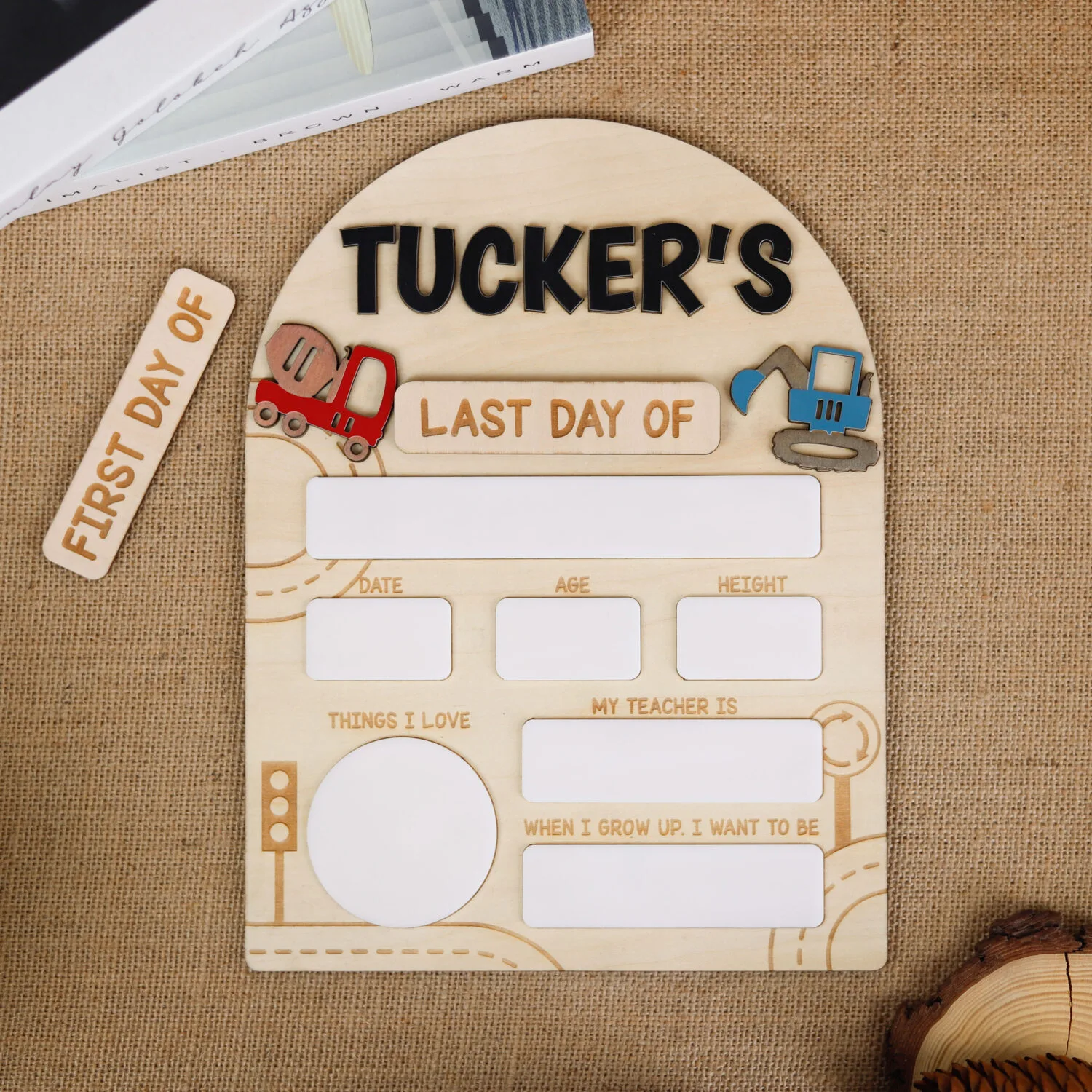 Personalized Arched Back to School Sign | Custom Arch First Day of School Sign for Kids’ Photos - Image 5