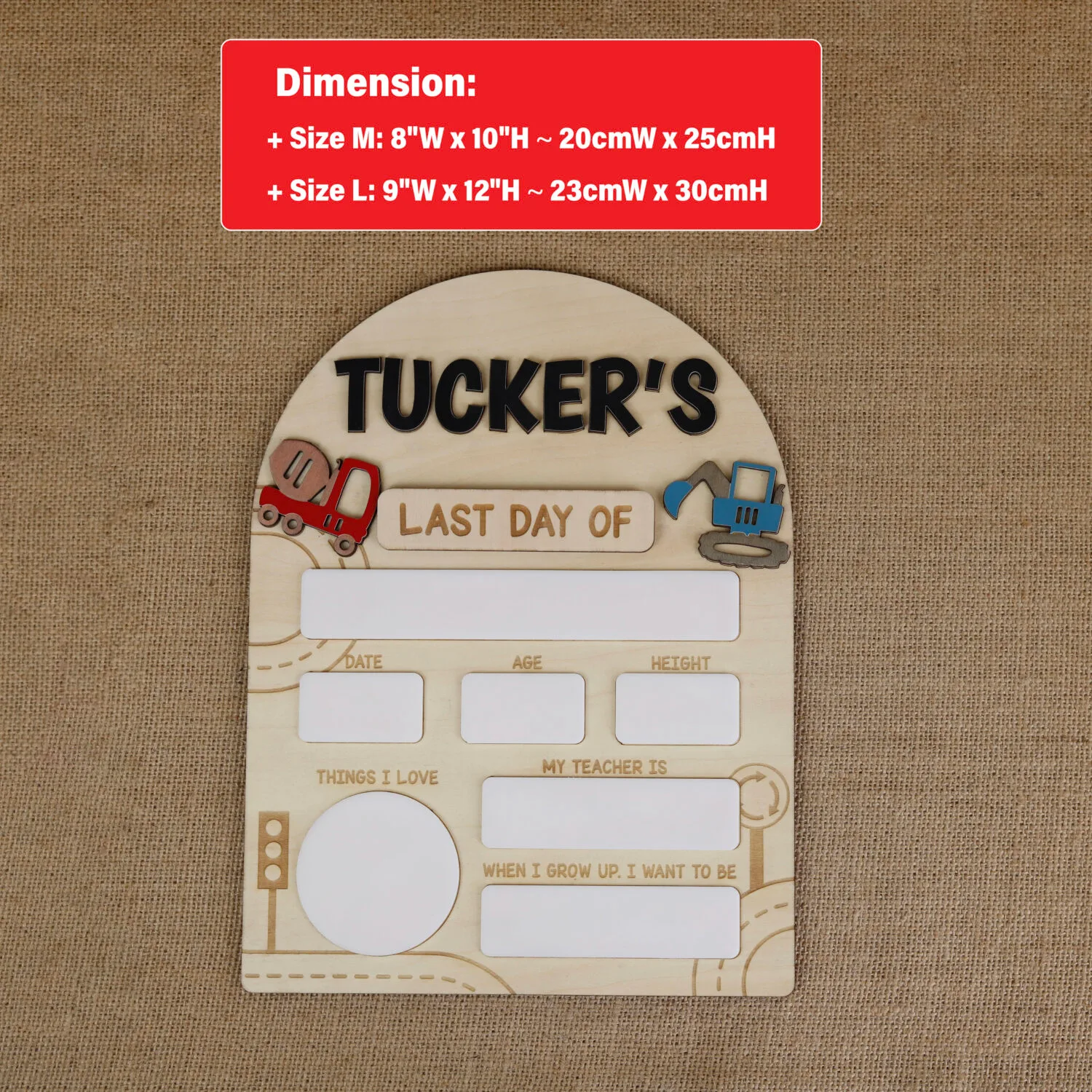 Personalized Arched Back to School Sign | Custom Arch First Day of School Sign for Kids’ Photos - Image 2