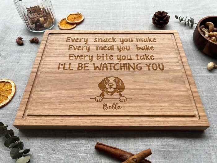 Personalized King of the Grill Cutting Board | Custom Engraved Snack You Make Cutting Board - Image 6
