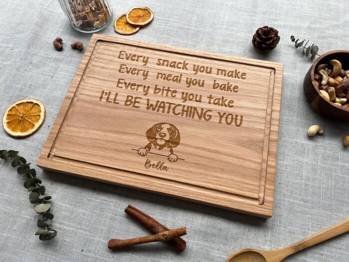 Personalized King of the Grill Cutting Board | Custom Engraved Snack You Make Cutting Board - Image 7
