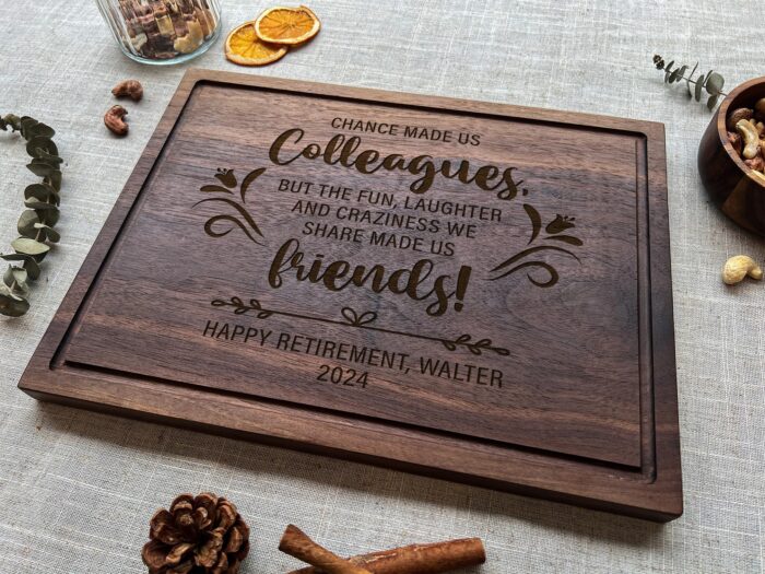 Personalized Retirement Cutting Board | Custom Retirement Cutting Board | Engraved Retirement Cutting Board - Image 8