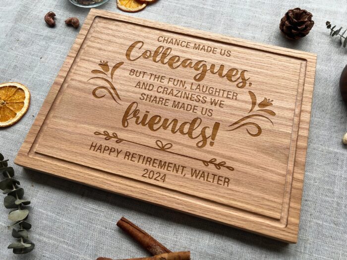 Personalized Retirement Cutting Board | Custom Retirement Cutting Board | Engraved Retirement Cutting Board - Image 6