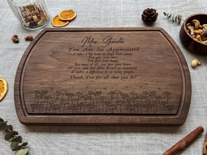 Personalized Retirement Appreciation Cutting Board | Custom Retirement Appreciation Cutting Boards for Heartfelt Tributes - Image 3