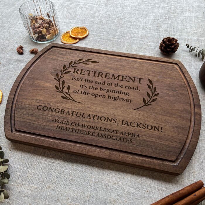 Personalized Retirement Keepsake Board - Tribute | Engraved Retirement Keepsake Board - Image 5