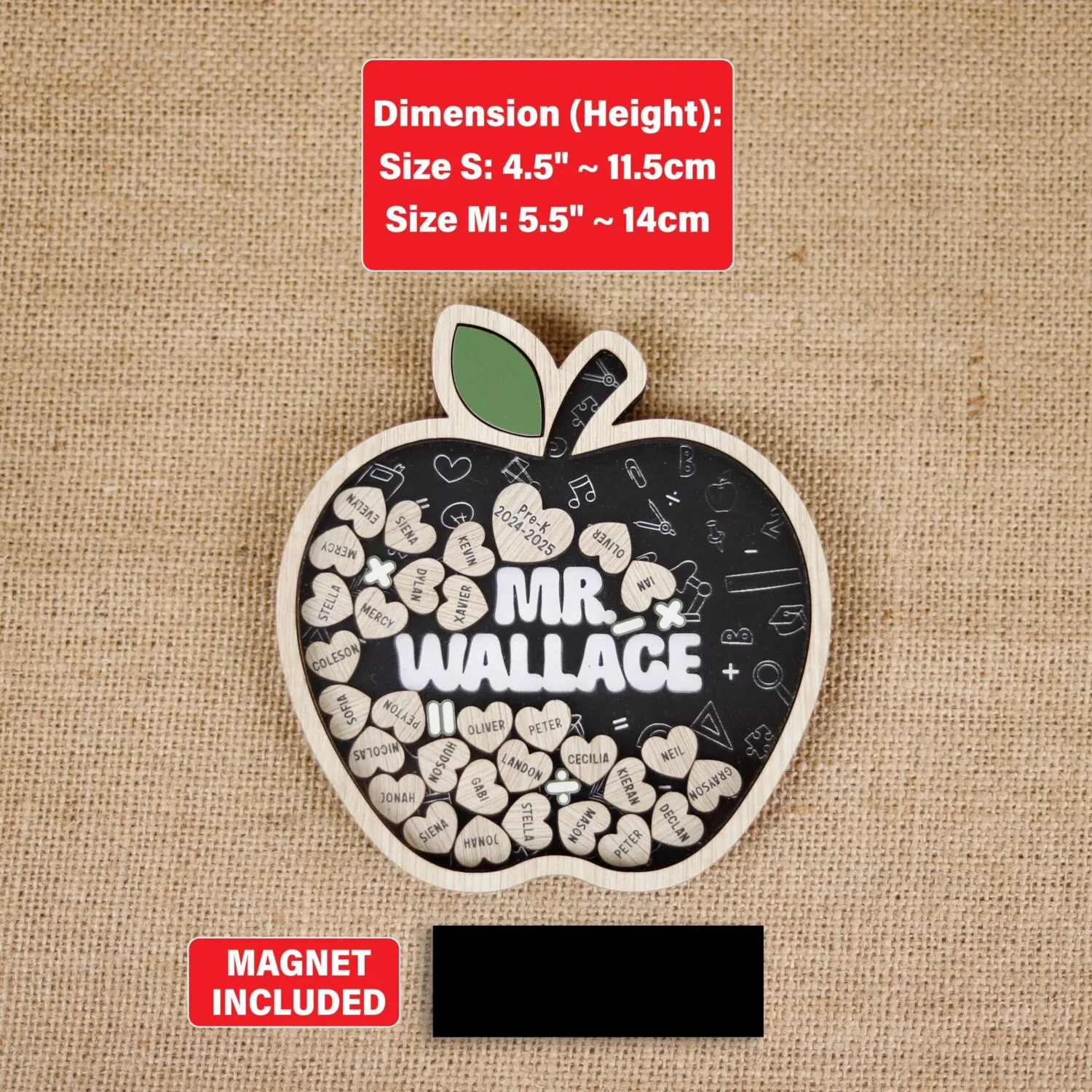 Personalized Math Teacher Gift | Custom Classroom Sign for Math Teacher Appreciation - Image 2