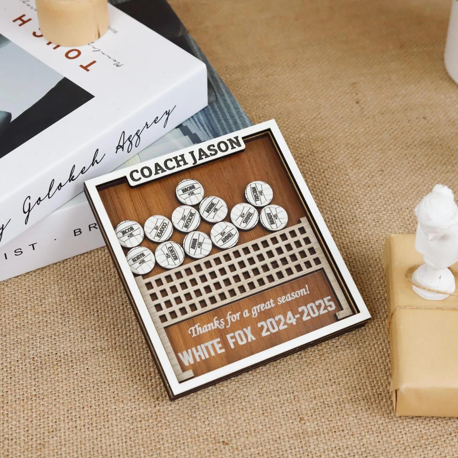 Custom Volleyball Shaker Magnet - Personalized Gift | Personalized Volleyball Magnet Gift for Players & Coaches - Image 7