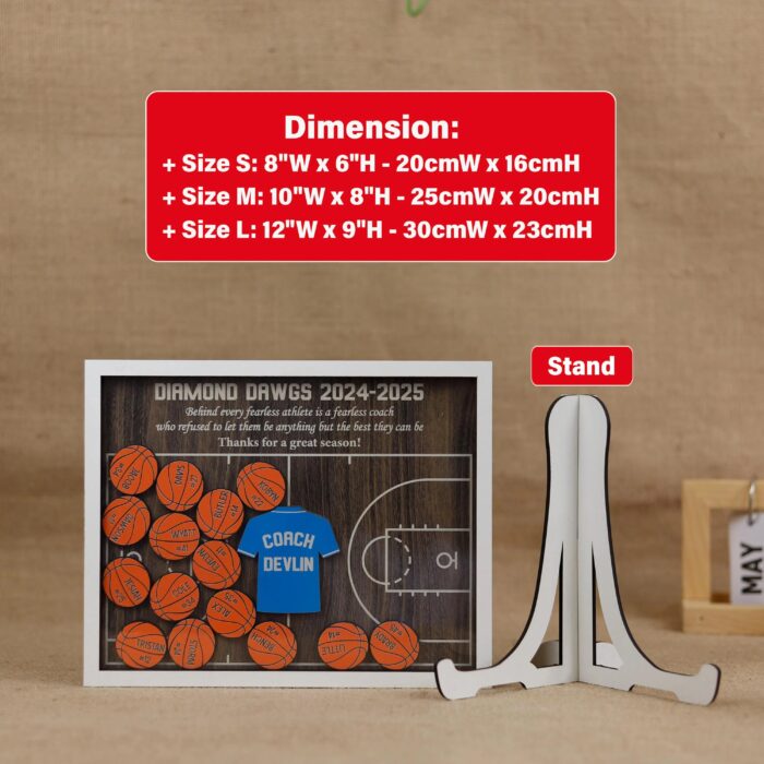 Personalized Basketball Shaker Magnet | Custom Basketball Shaker Magnet – Team Keepsake | Engraved Basketball Magnet for Sports Fans - Image 2