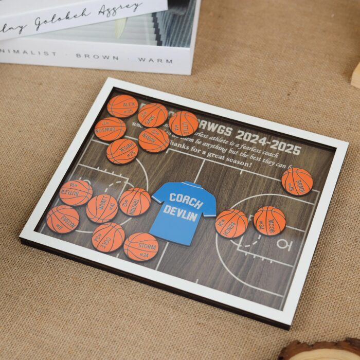 Personalized Basketball Shaker Magnet | Custom Basketball Shaker Magnet – Team Keepsake | Engraved Basketball Magnet for Sports Fans - Image 6