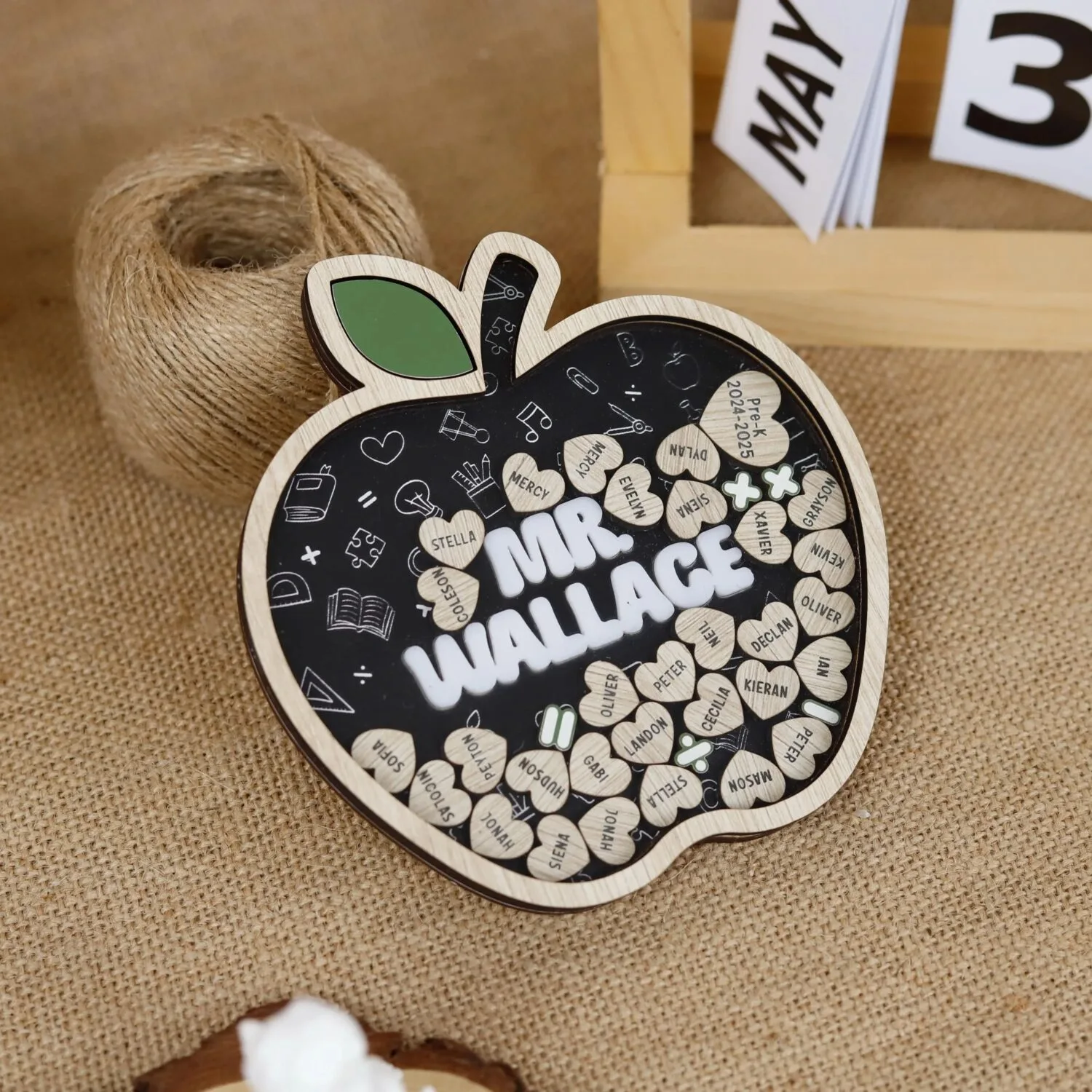 Personalized Math Teacher Gift | Custom Classroom Sign for Math Teacher Appreciation - Image 5