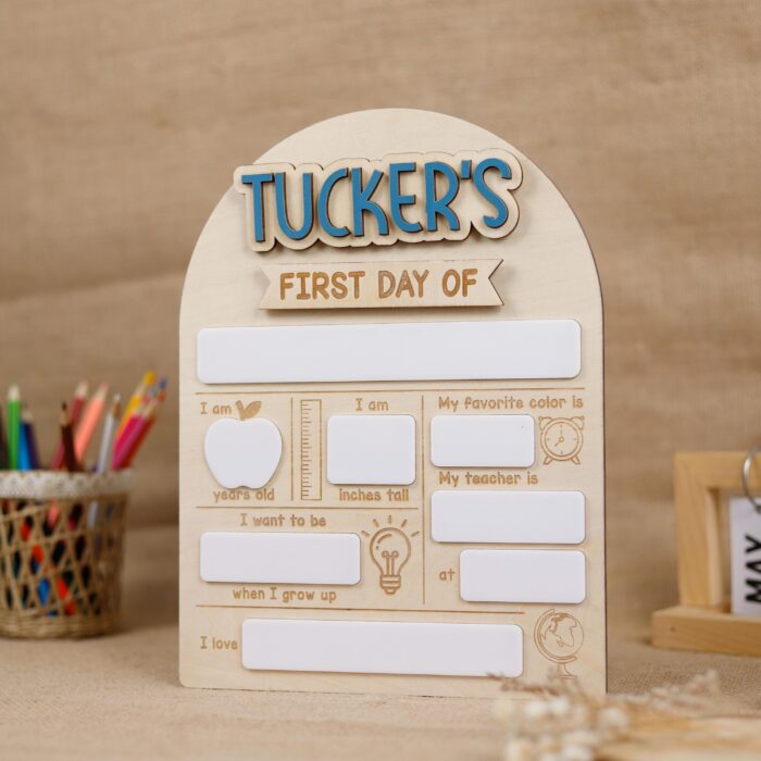 Personalized Reusable School Board - First & Last Day | Personalized Reusable School Board for First and Last Day Photos - Image 5