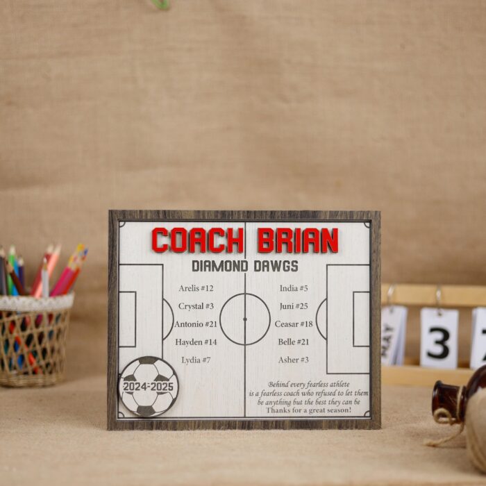 Personalized Soccer Coach Gift - Custom collage | Custom Soccer Coach Photo Gift – End of Season Tribute