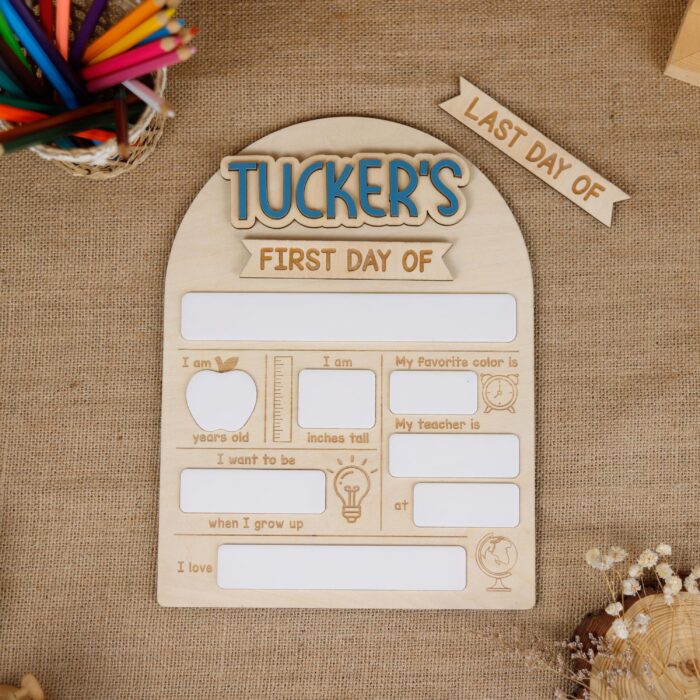 Personalized Reusable School Board - First & Last Day | Personalized Reusable School Board for First and Last Day Photos - Image 6