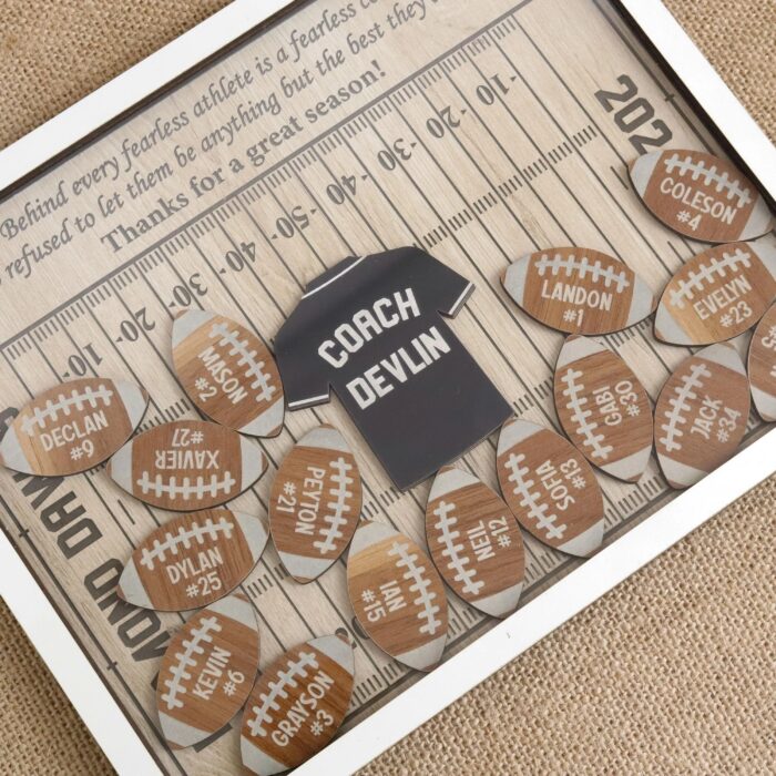 Personalized Football Shaker Magnet | Custom Football Magnet Gift for Team Appreciation - Image 9