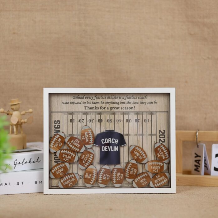 Personalized Football Shaker Magnet | Custom Football Magnet Gift for Team Appreciation - Image 5
