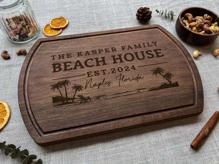 Personalized Beach Cutting Board - Coastal Gift | Engraved Beach House Cutting Board – Custom Seaside Decor - Image 8